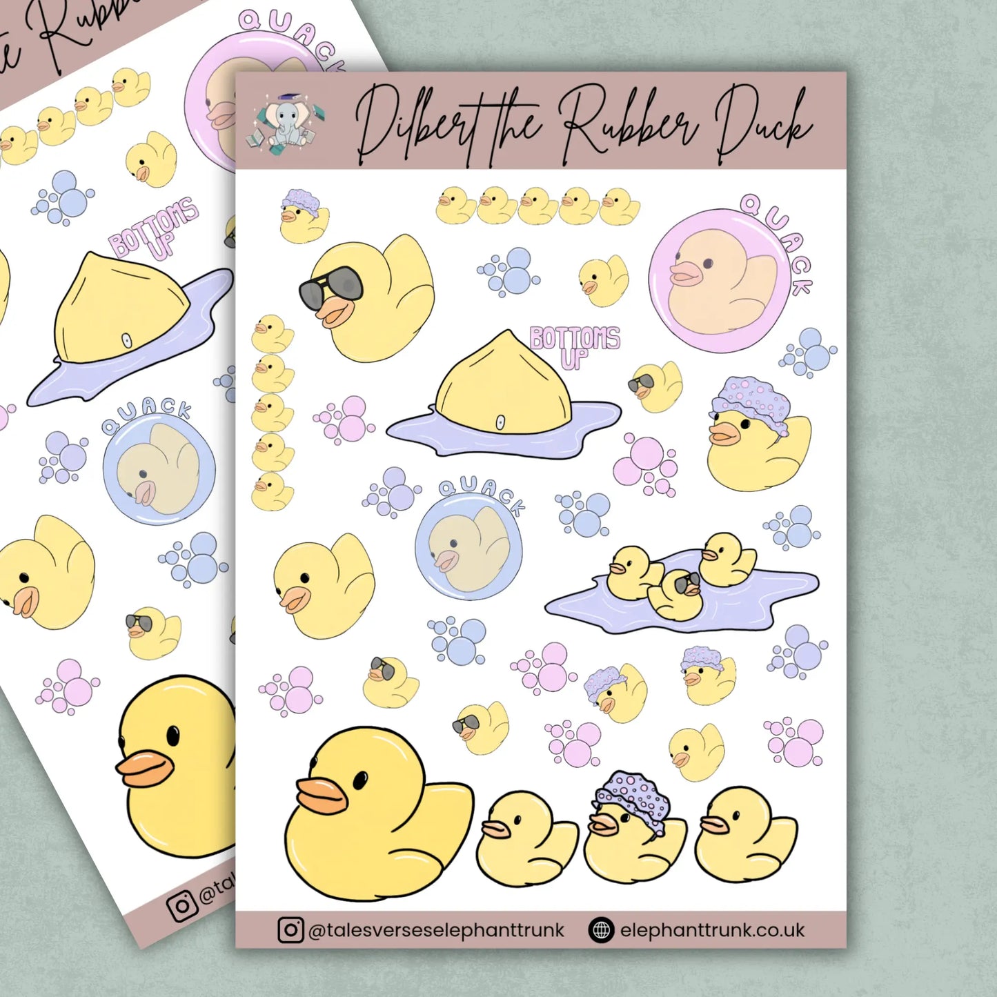 Dilbert the Rubber Duck Sticker Sheet