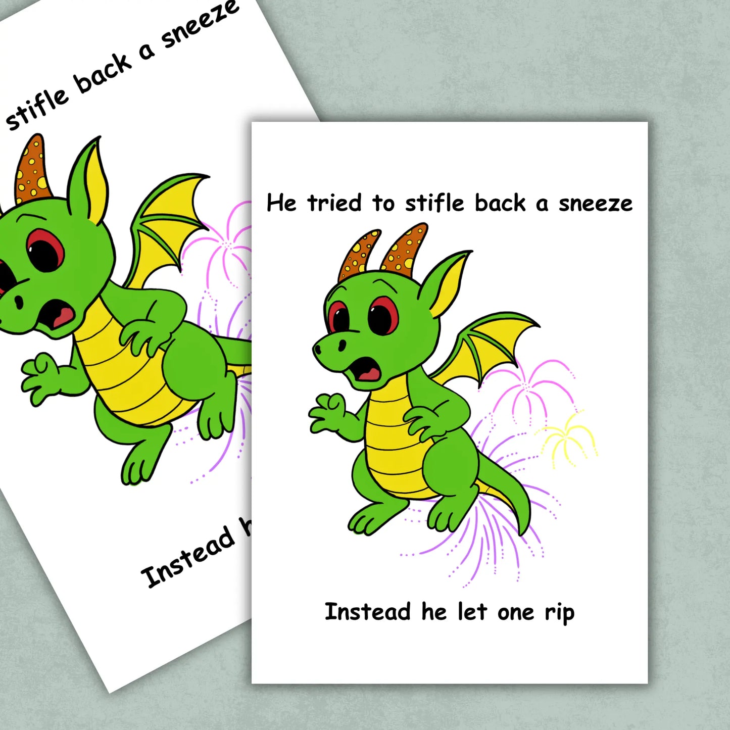 Donald Stifled Back a Sneeze Art Print
