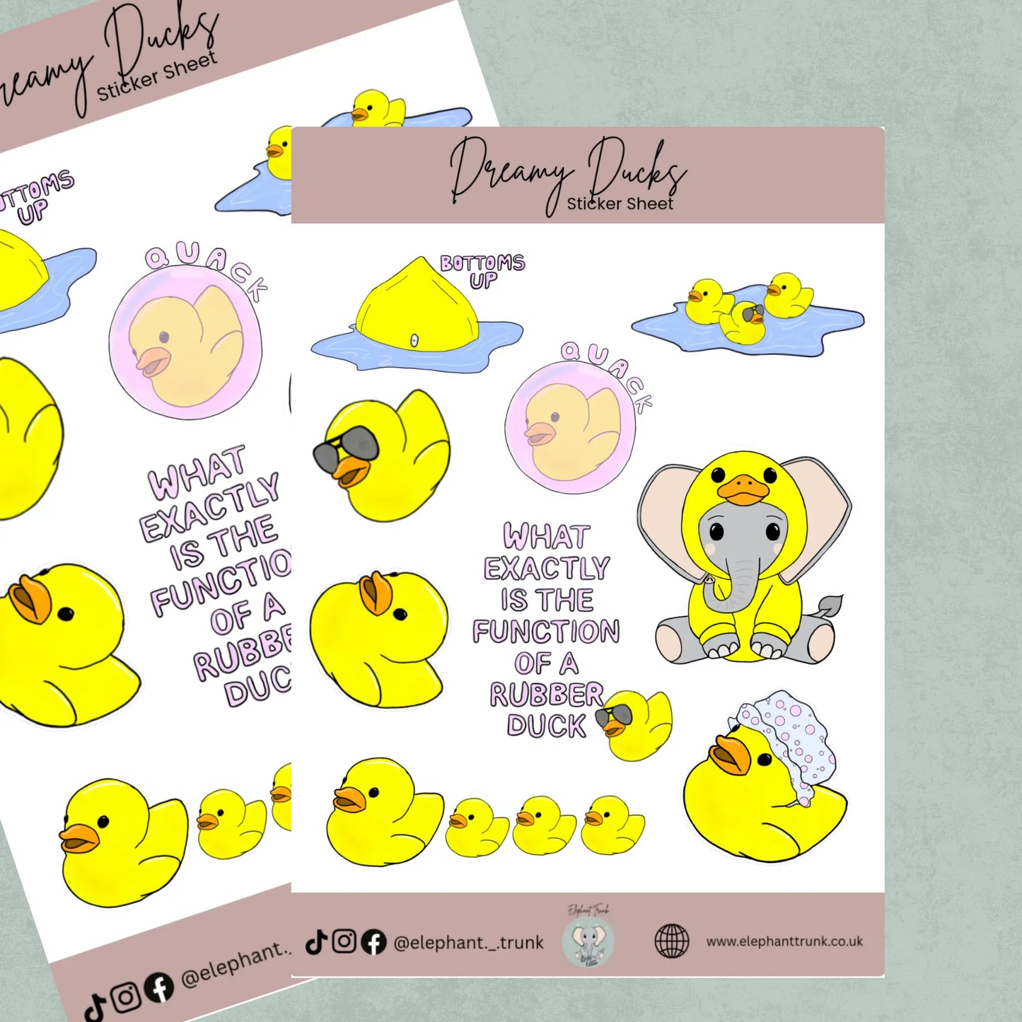 Dreamy Ducks Sticker Sheet