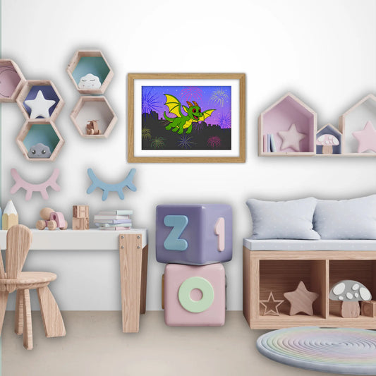 Donald Over Edinburgh Art Print