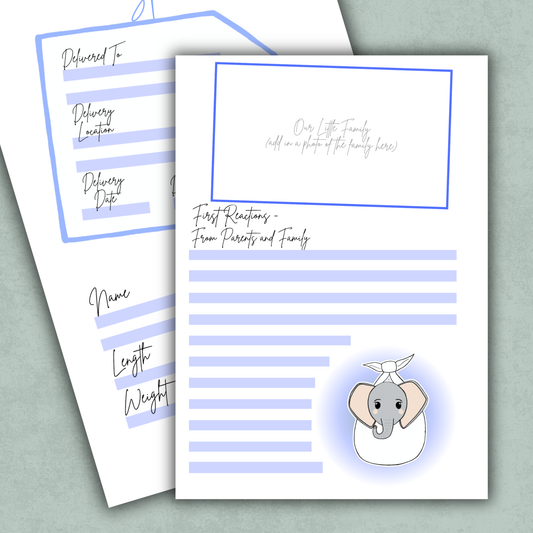 Special Delivery Memory Keeping Page