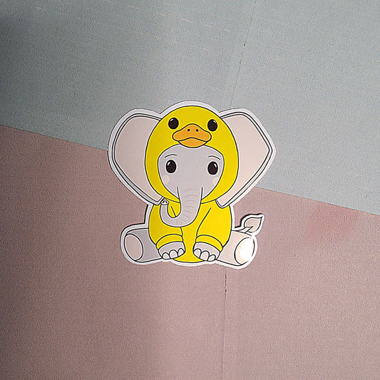 Oops Rubber Duck Ellie Sticker