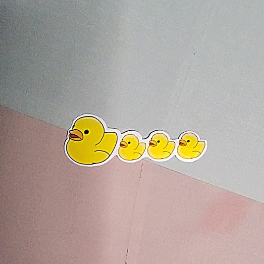 Mummy Duck and Babies Sticker