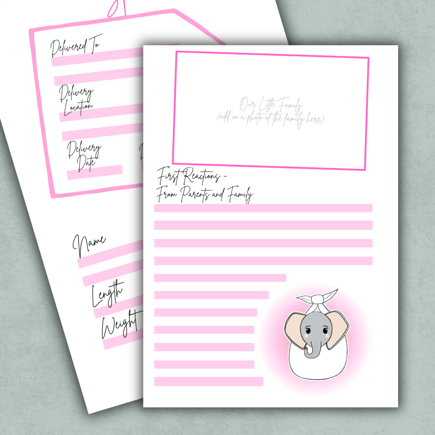 Special Delivery Memory Keeping Page