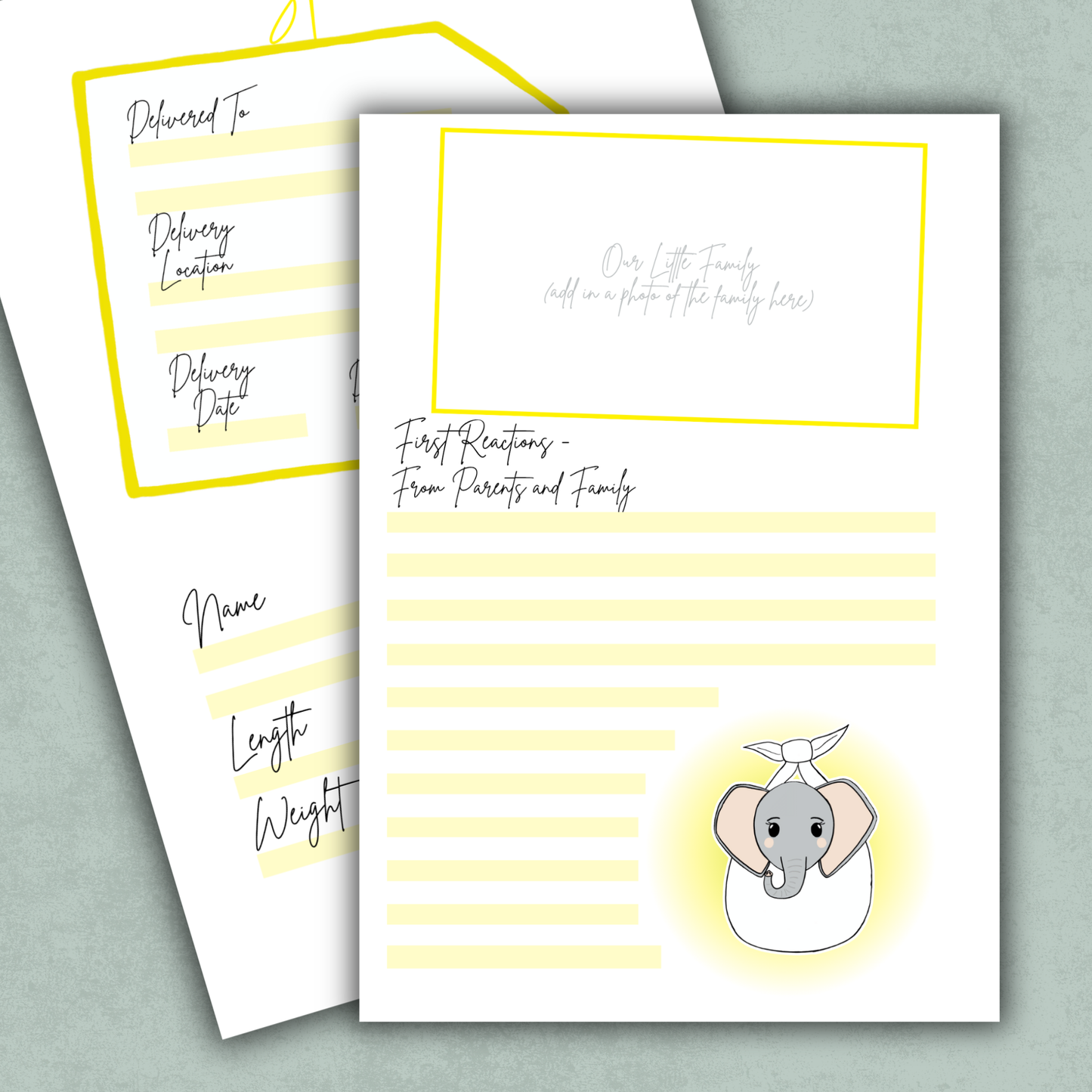 Special Delivery Memory Keeping Page