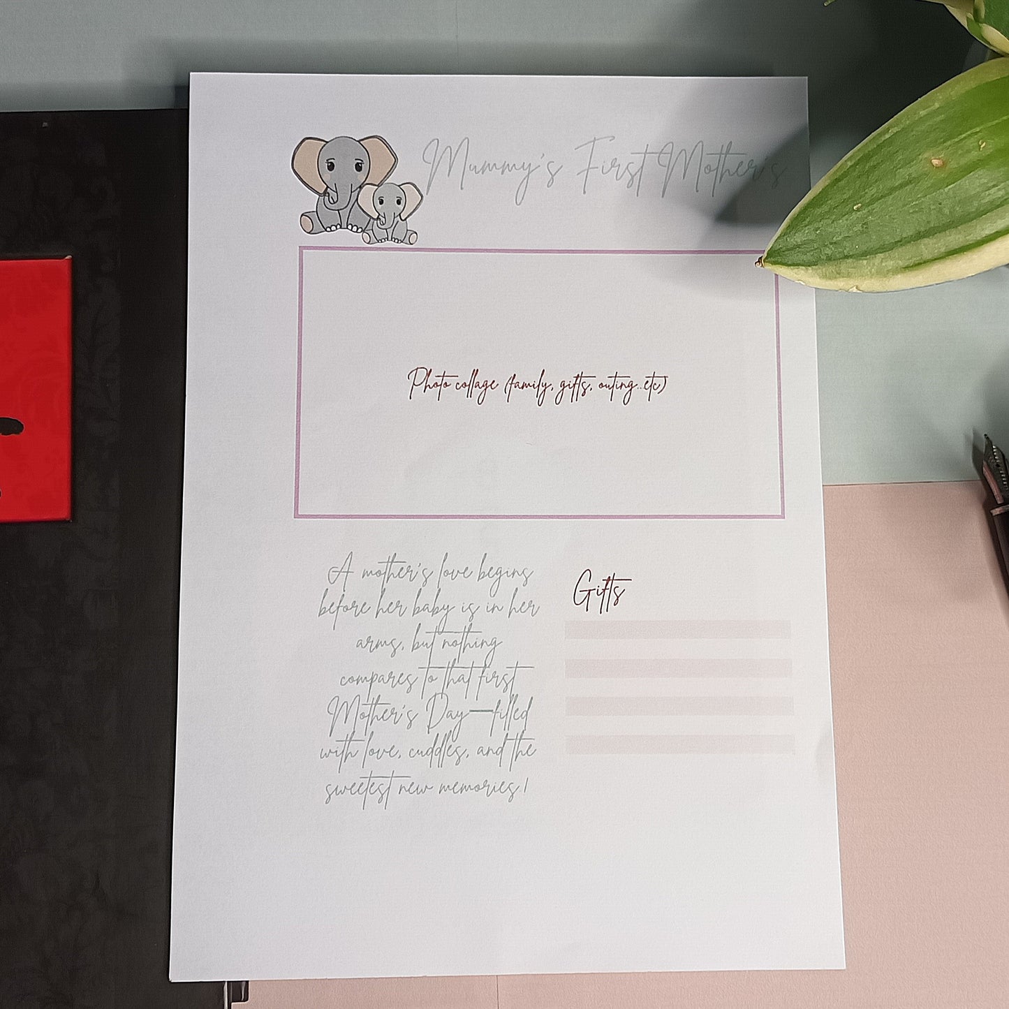 Digital Mother’s Day 2025 Memory-Keeping Pages – Celebrate Her First Mother’s Day