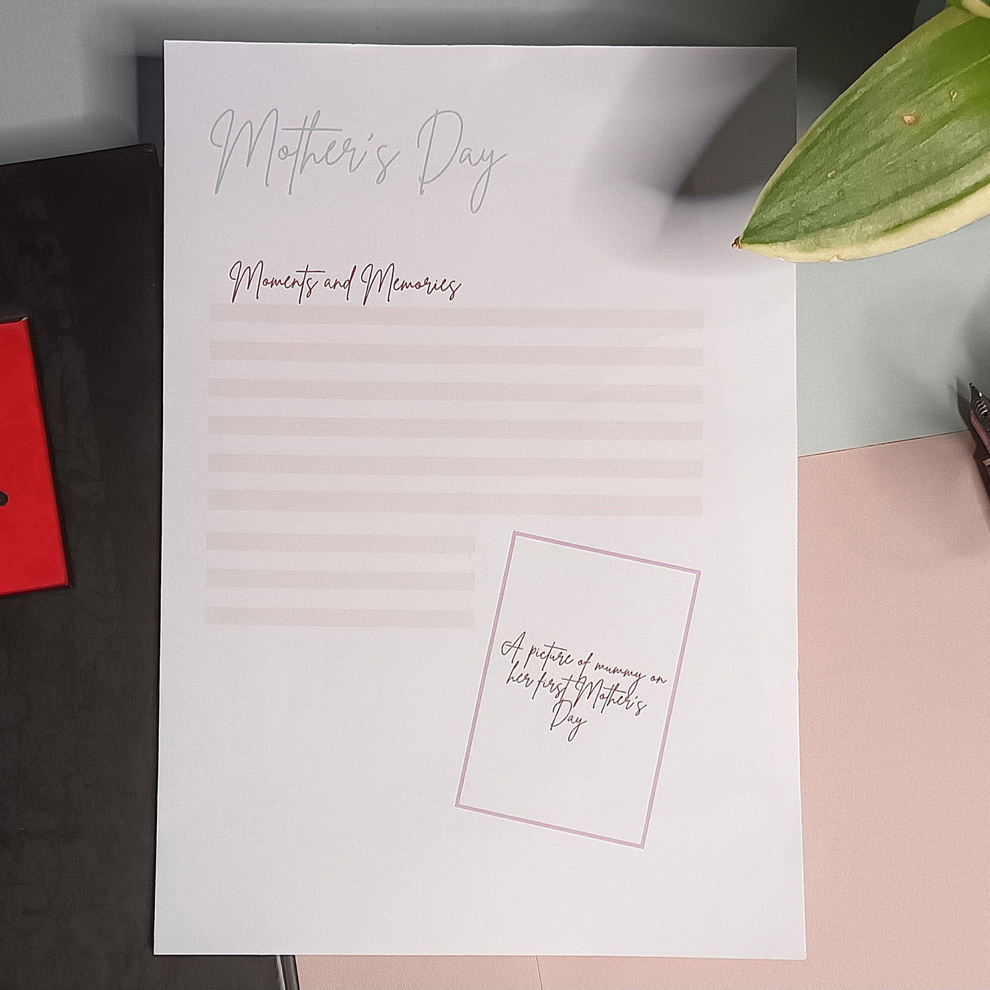 Digital Mother’s Day 2025 Memory-Keeping Pages – Celebrate Her First Mother’s Day