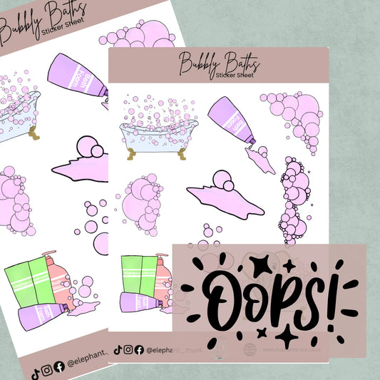 End of Line & Oops Sticker Sheets