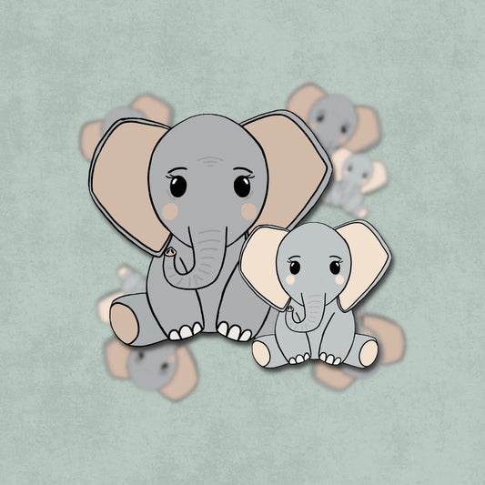 Ellie and Mummy Sticker