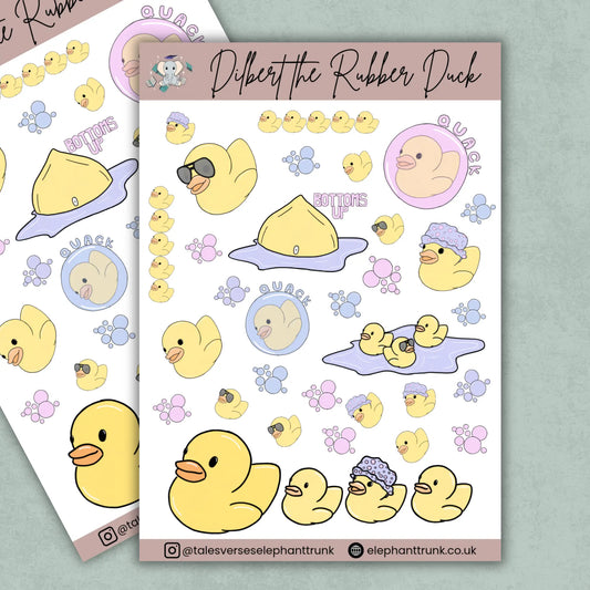 Dilbert the Rubber Duck Sticker Sheet