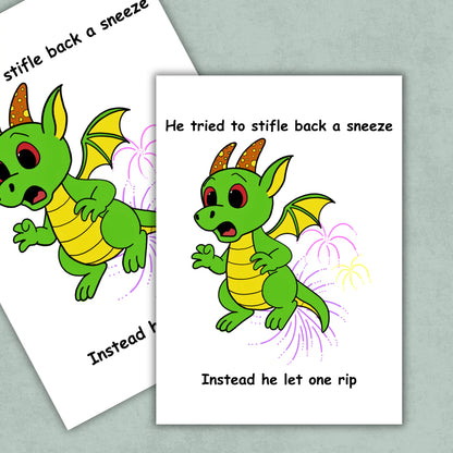 Donald Stifled Back a Sneeze Art Print