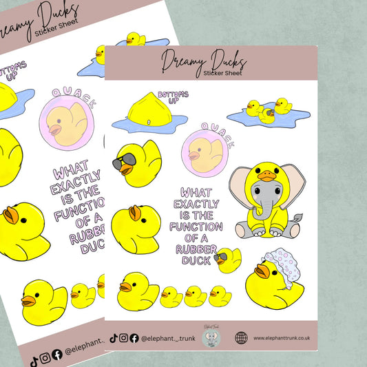 Dreamy Ducks Sticker Sheet