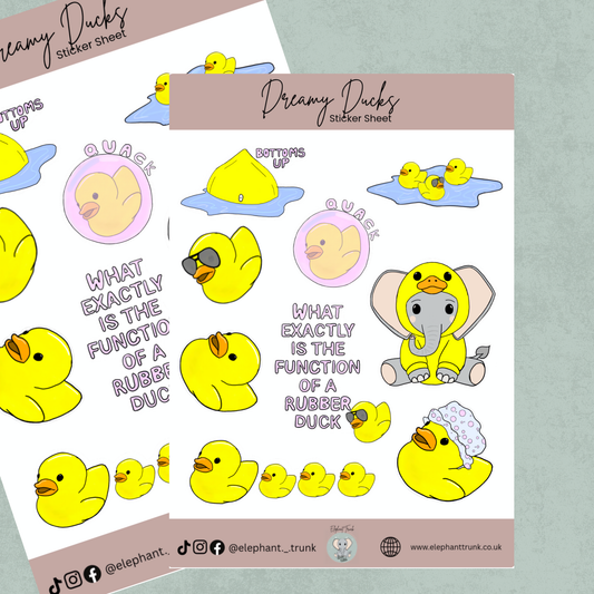 Dreamy Ducks Sticker Sheet
