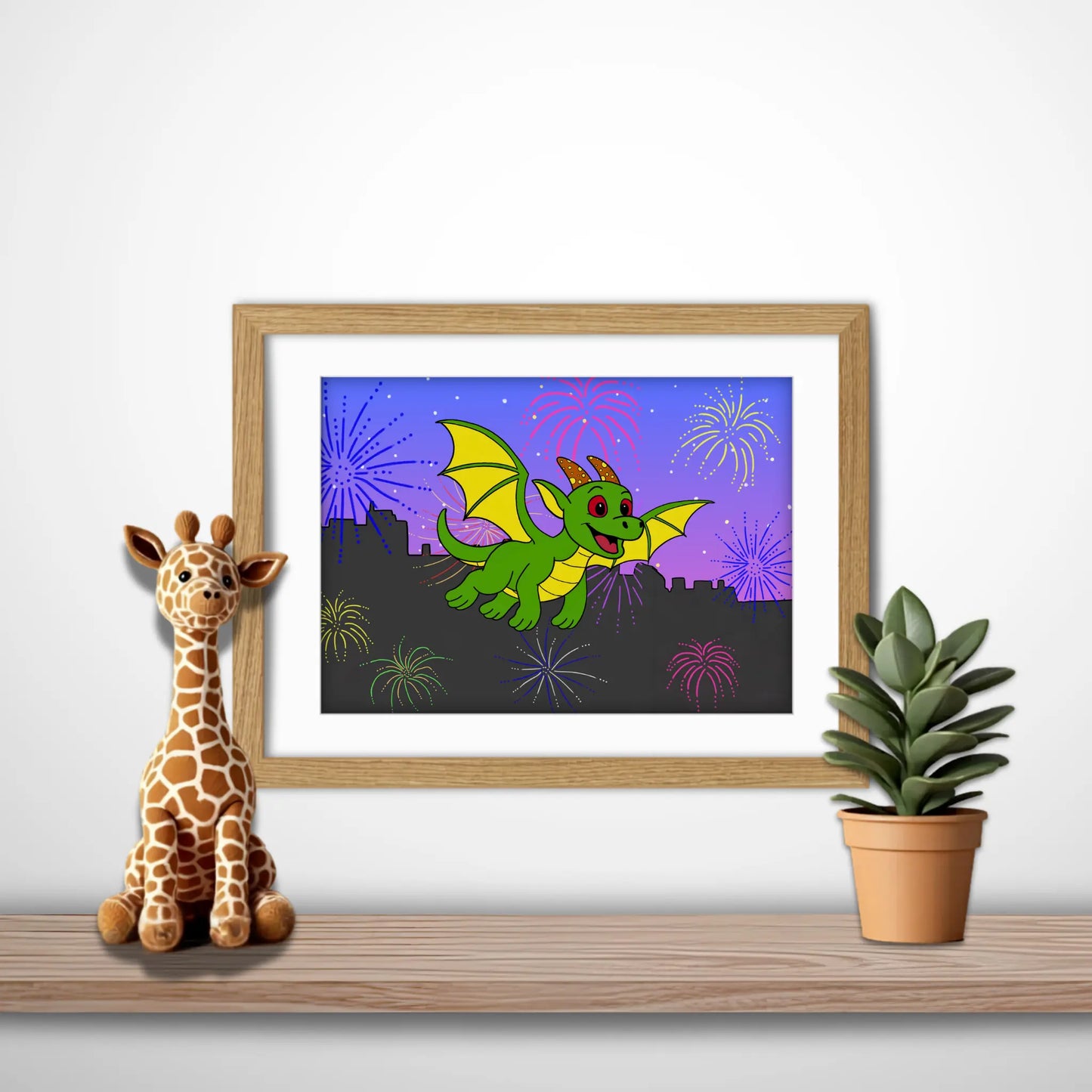 Donald Over Edinburgh Art Print