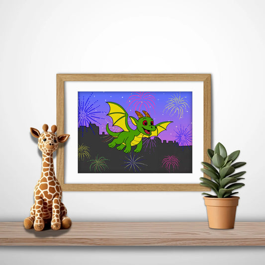 Donald Over Edinburgh Art Print