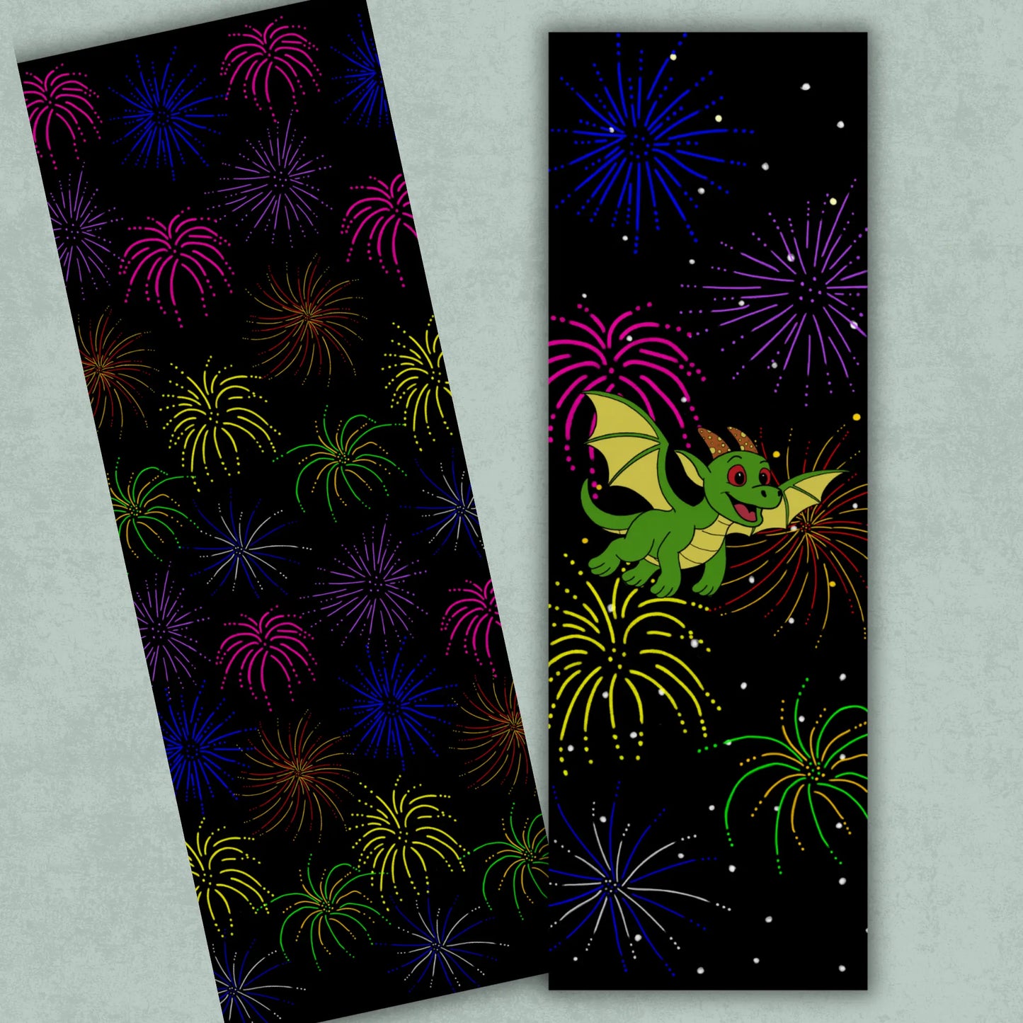 Donald Fireworks Straight Bookmark