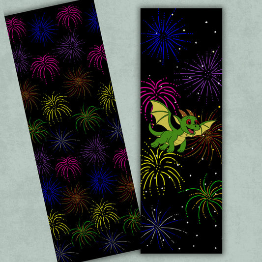 Donald Fireworks Straight Bookmark