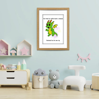 Donald Stifled Back a Sneeze Art Print