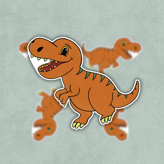 Dino Friends T-Rex Vinyl Sticker