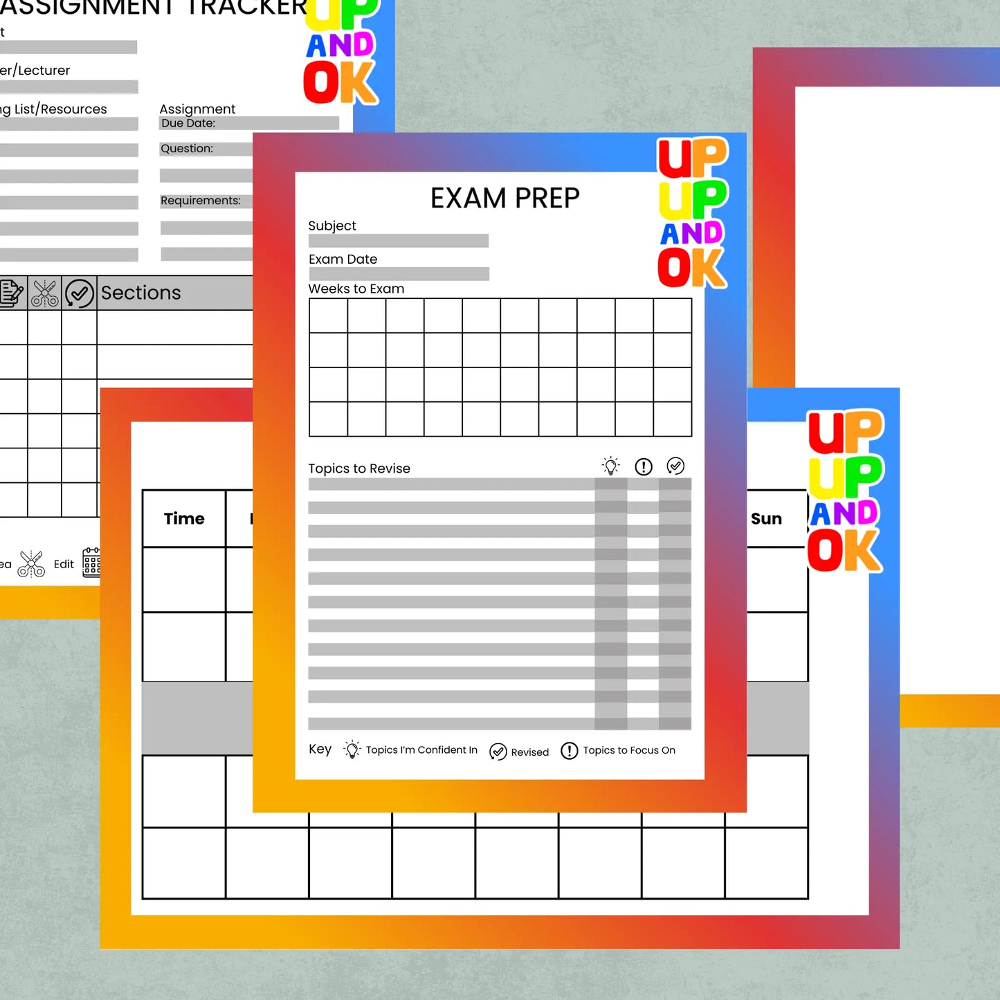 Up, Up & OK Study Aids