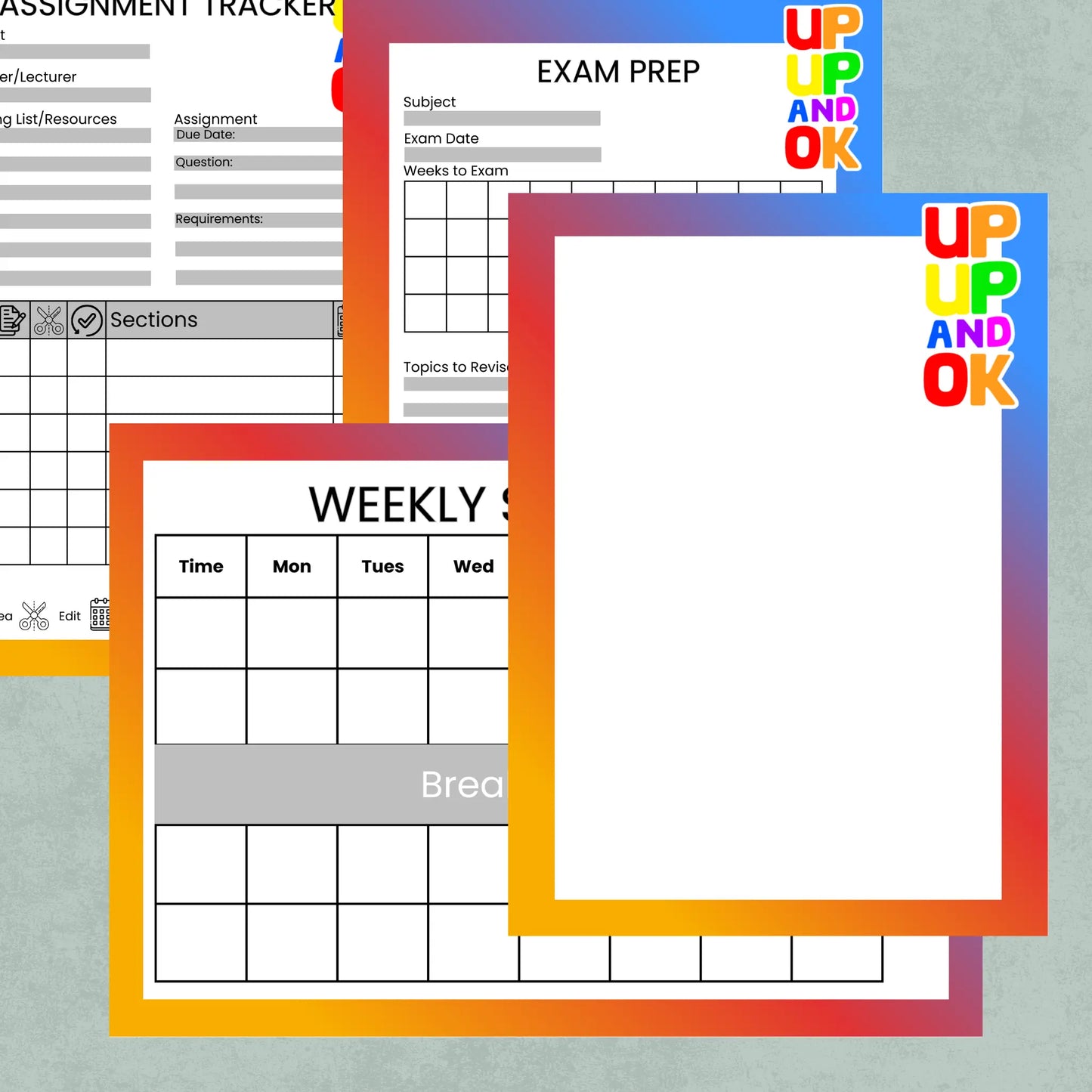 Up, Up & OK Study Aids