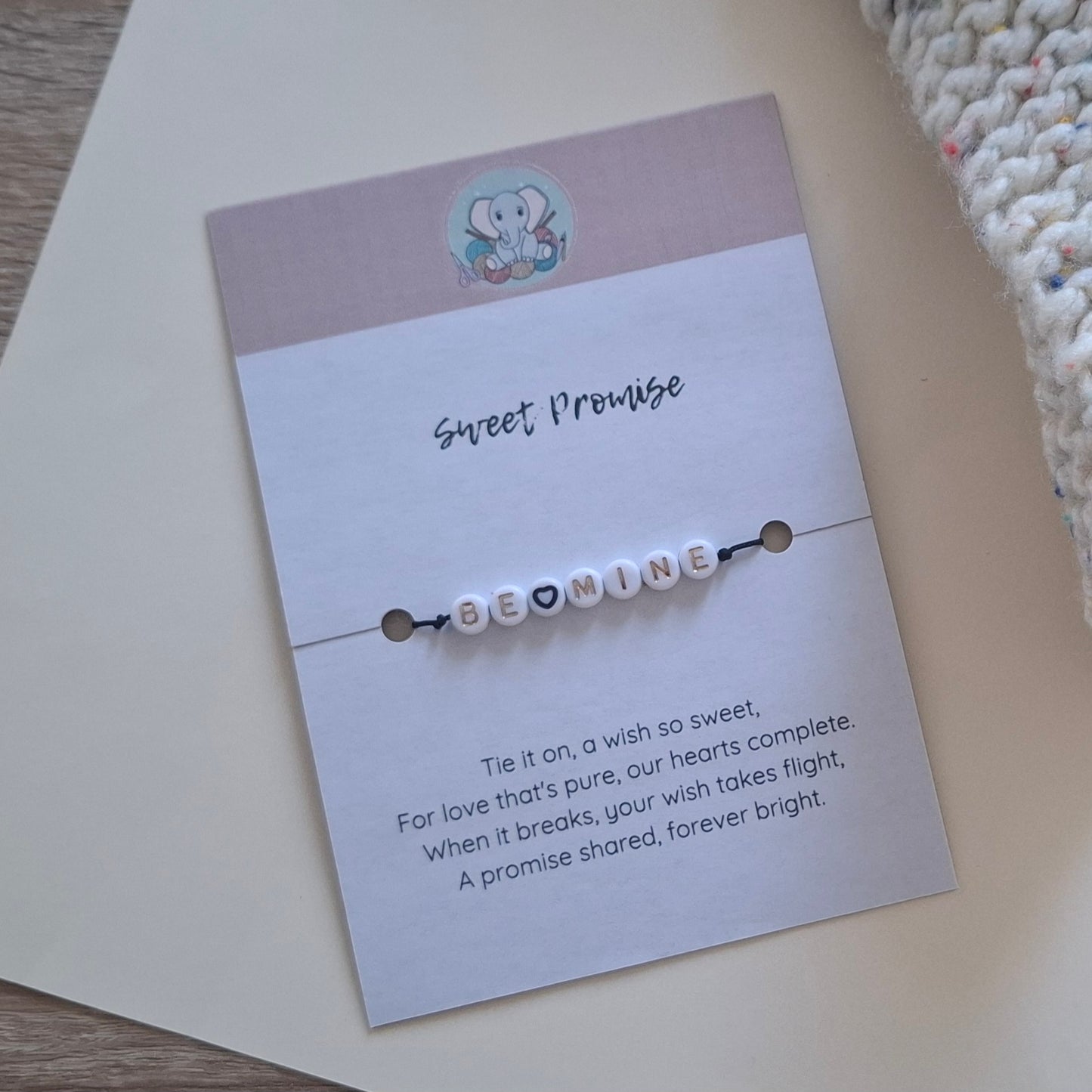 Sweet Promise Bracelet | Handmade Friendship Bracelet with Beads