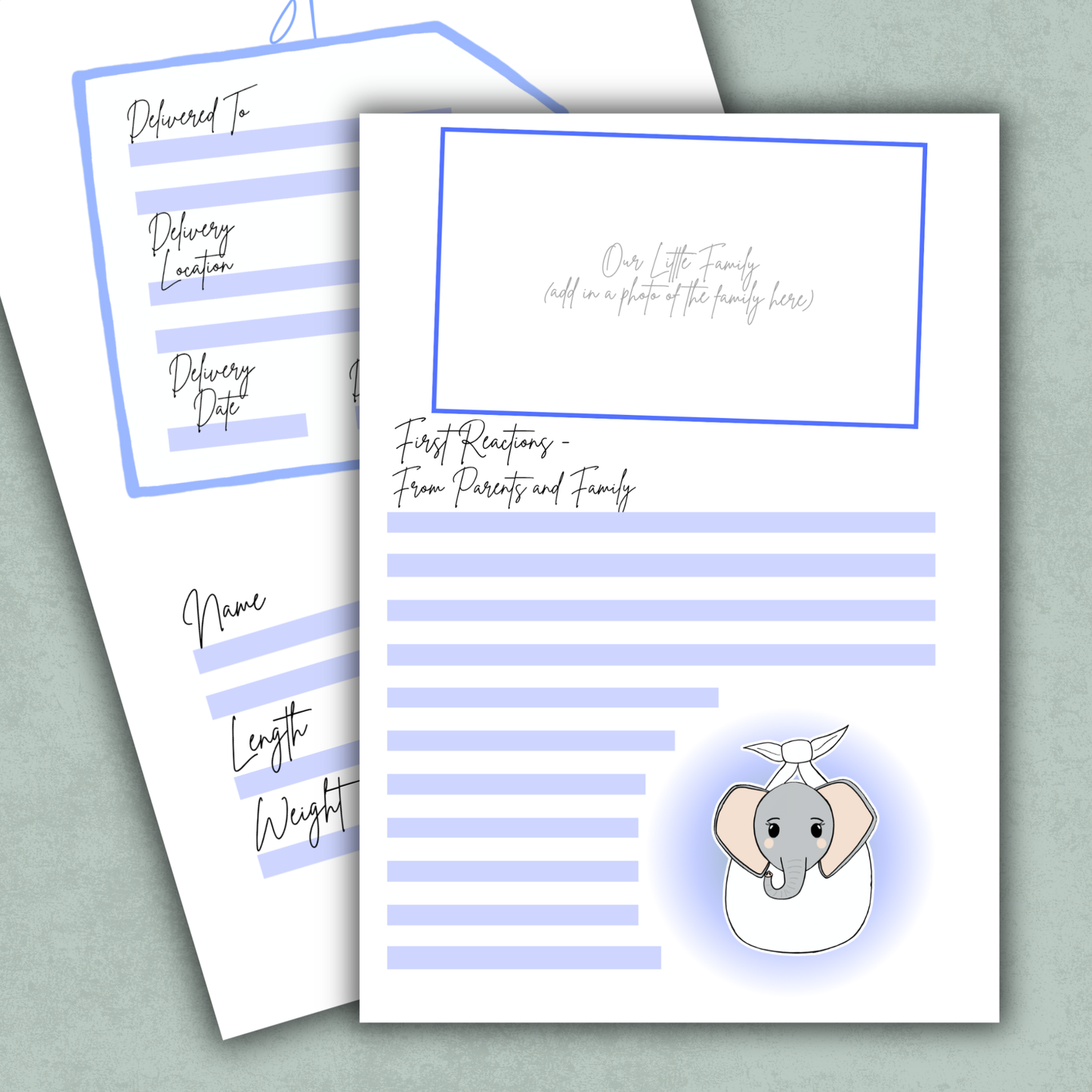 Special Delivery Memory Keeping Page
