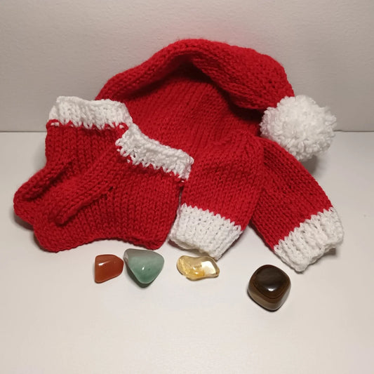 Hand-knitted Festive Baby Set