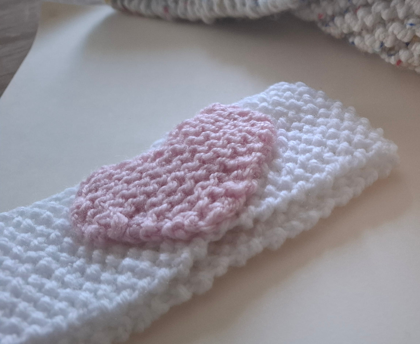 Heart Detail Headband | Handcrafted Baby & Toddler Accessory | Acrylic Yarn