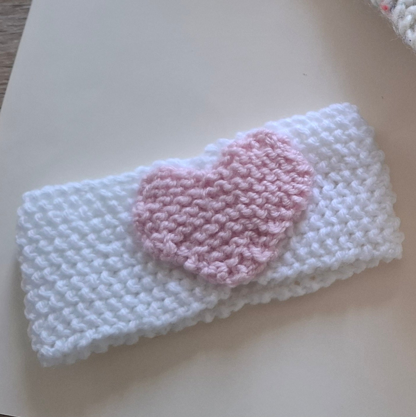 Heart Detail Headband | Handcrafted Baby & Toddler Accessory | Acrylic Yarn