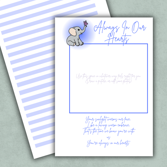Always In Our Hearts Charity Memory Keeping Page