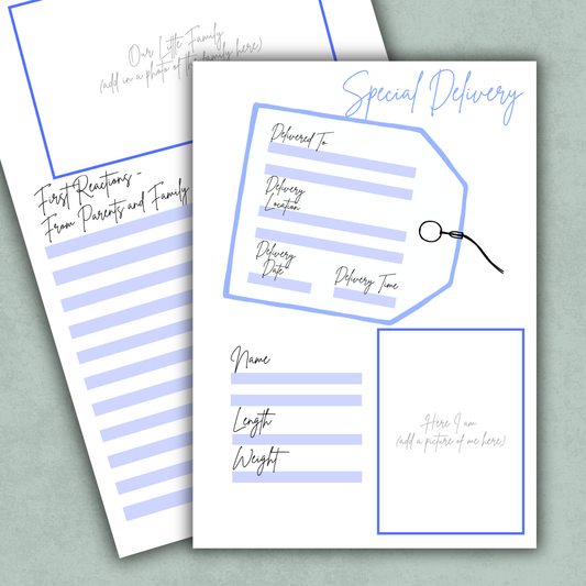 Special Delivery Memory Keeping Page